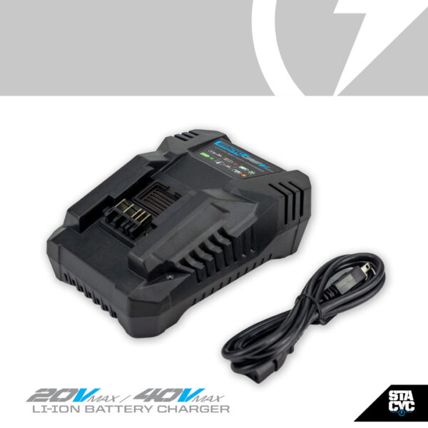420032-STACYC-1080X1080-A_7b75a8af-9853-49eb-9b3b-0a88debde648 36V FAST SMART BATTERY CHARGER - 3AH/6AH BATTERIES